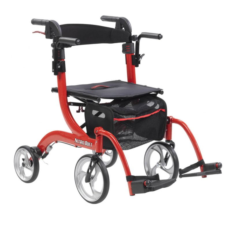 Nitro Duet Rollator and Transport Chair Mediplus Mobility