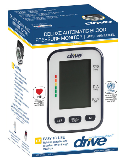 Deluxe Automatic Blood Pressure Monitor, Upper Arm - Image 3