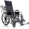 Reclining Wheelchair With Headrest (16"-18"-20", 300 lbs) VIVE MOB1103